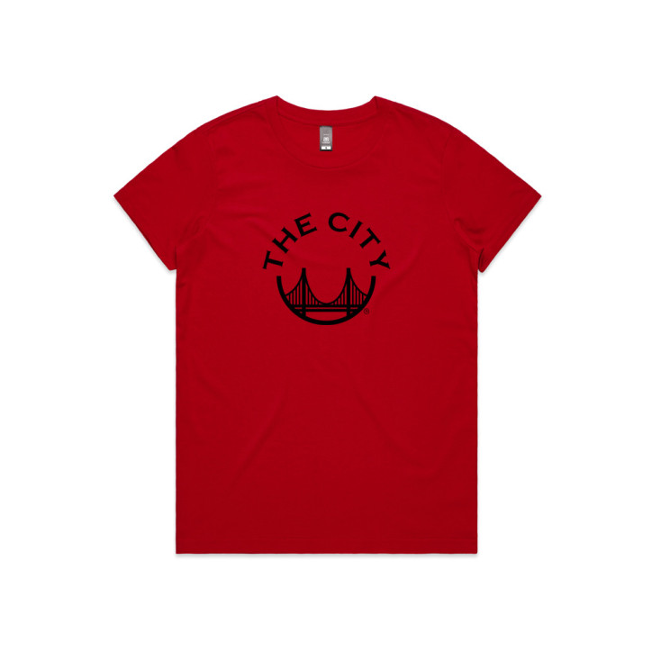 Mens Heather Gray/White "The City" T-Shirt